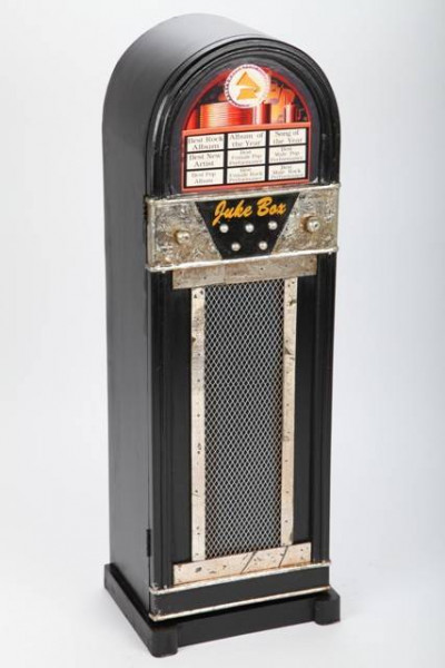 Design-Schrank "Jukebox", Retro, schwarz, 88cm