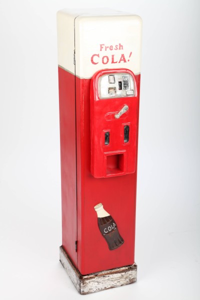 Design-Schrank "Getränke-Automat", Retro, rot/weiß, 84cm
