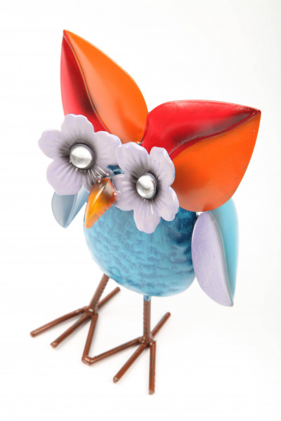 Gartenfigur aus Metall Dekofigur Eule