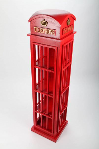 Design-Schrank "Telephone", Retro, rot, 120cm 